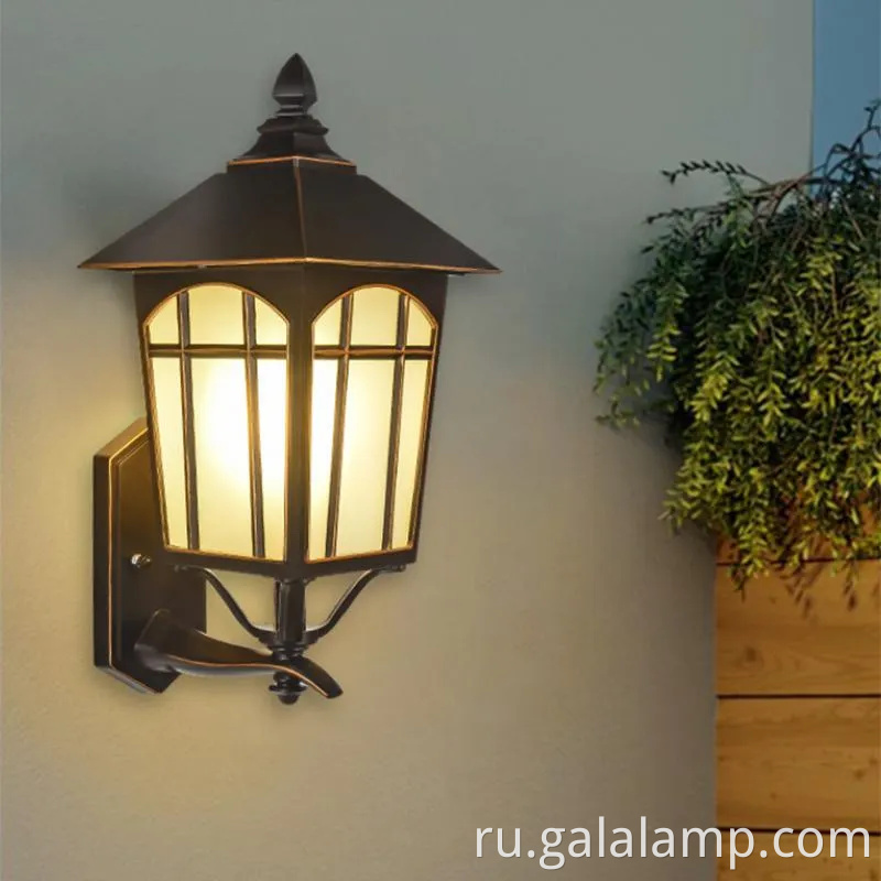 Элегантная открытая водонепроницаемая светодиодная настенная лампа для коридоров